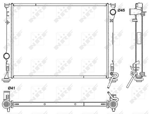 Radiateur NRF 53042 NRF 53042 Radiateur, koelvloeistof CHRYSLER 300 2006