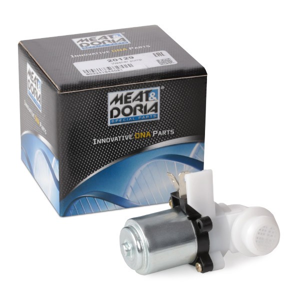 MEAT & DORIA Ūdenssūknis, Stiklu tīrīšanas sistēma 20129 20129 Stiklu tīrīšanas sistēmas šķidruma sūknis FIAT PANDA MEAT & DORIA