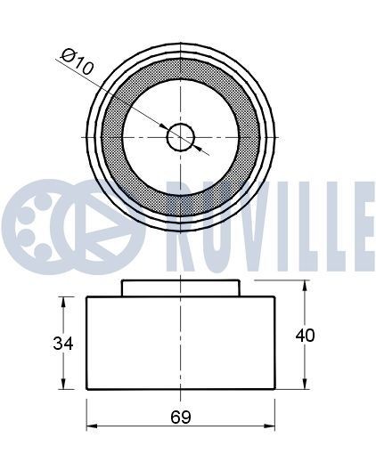 RUVILLE Ketting, oliepompaandrijving 3484020 3484020 Aandrijfketting RUVILLE PEUGEOT 208