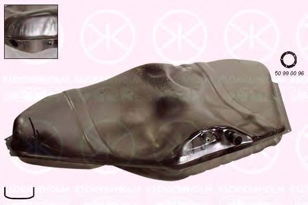 KLOKKERHOLM Brandstoftank 5075006 Opel ZAFIRA Brandstofreservoir KLOKKERHOLM 5075006