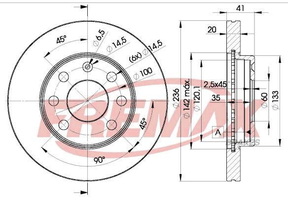FREMAX Δισκόπλακα BD-1440 Αγωνιστικές δισκόπλακες FREMAX Chevrolet CAPTIVA BD-1440