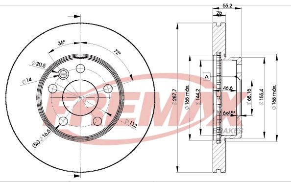 FREMAX Jarrulevy BD-1093 BD-1093 FREMAX Sport-jarrulevyt Seat ATECA hinta