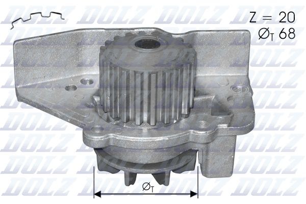 DOLZ Waterpomp C118 Lancia THEMA Koelvloeistofpomp DOLZ C118