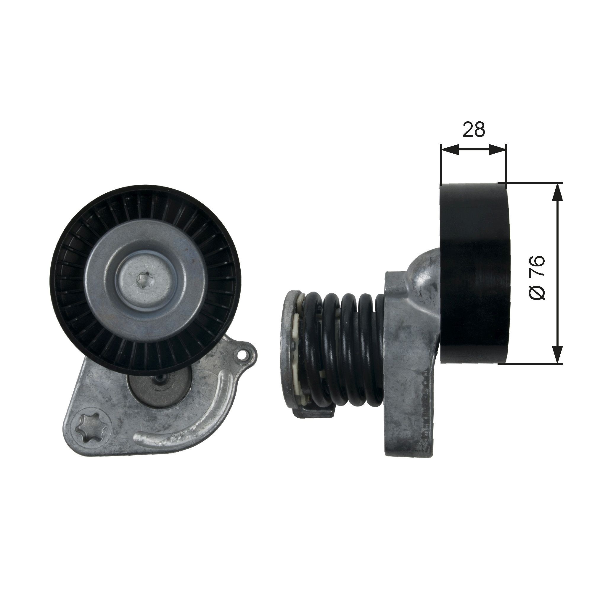GATES Tensioner pulley T39207 GATES T39207 MERCEDES-BENZ S-Class (V223) tensioner pulley replacement