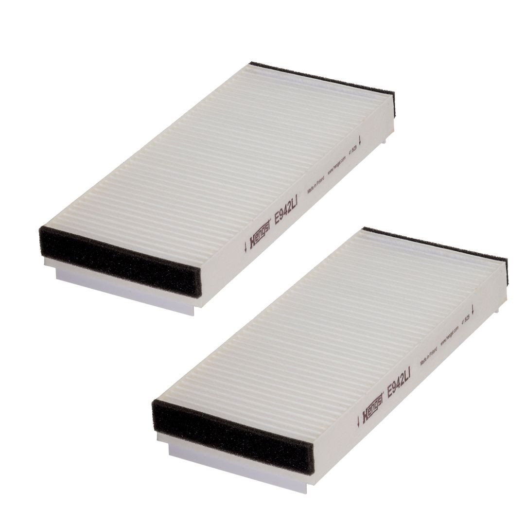 HENGST FILTER Interieurfilter E942LI-2 HENGST FILTER E942LI-2 Interieurfilter MERCEDES-BENZ E-Klasse Flatbed Vrachtwagen / Chassis (VF210) aan een voordelige prijs