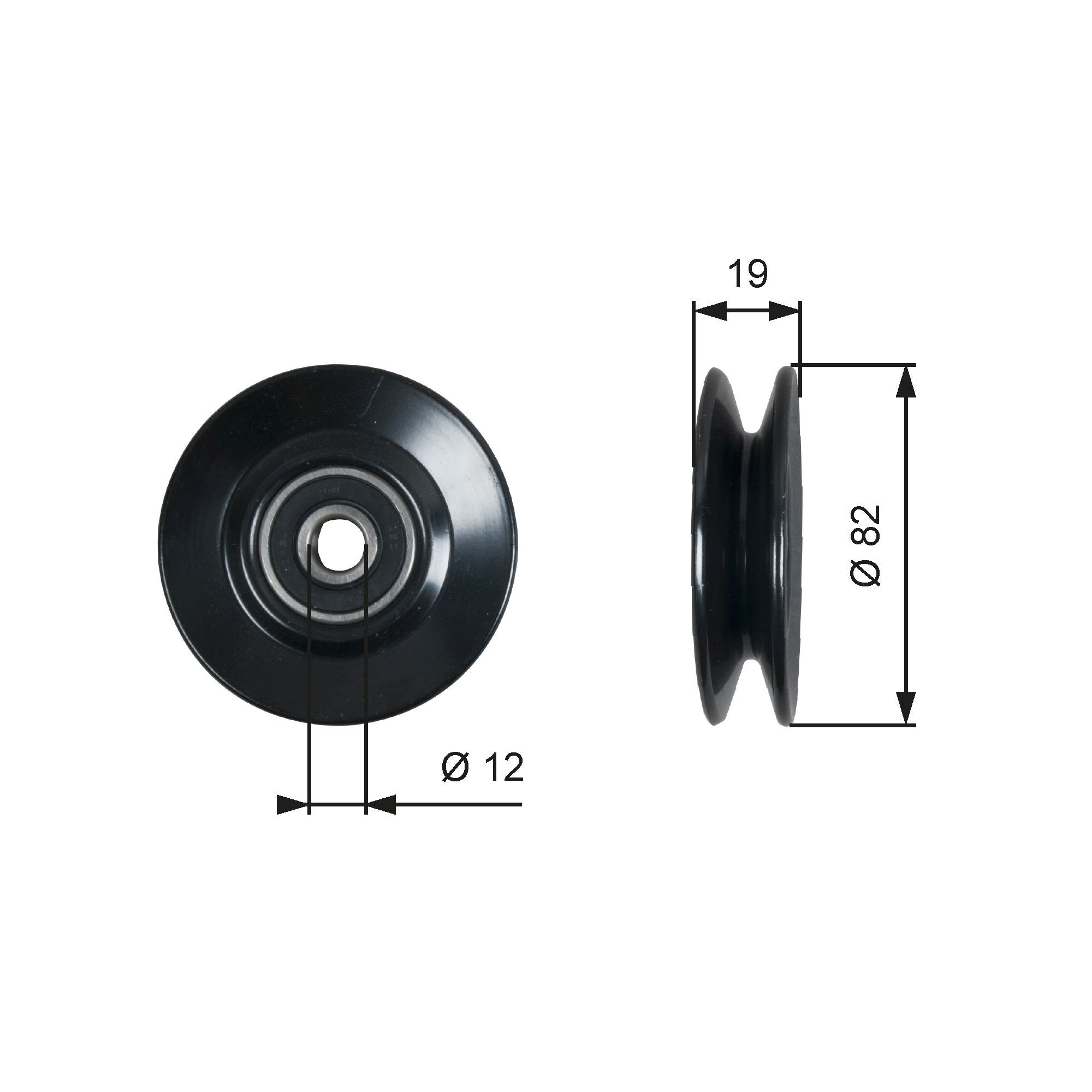GATES Seade- / juhtrull, kiilrihm T36606 T36606 DriveAlign Seade- / juhtrull, kiilrihm FIAT PUNTO GATES