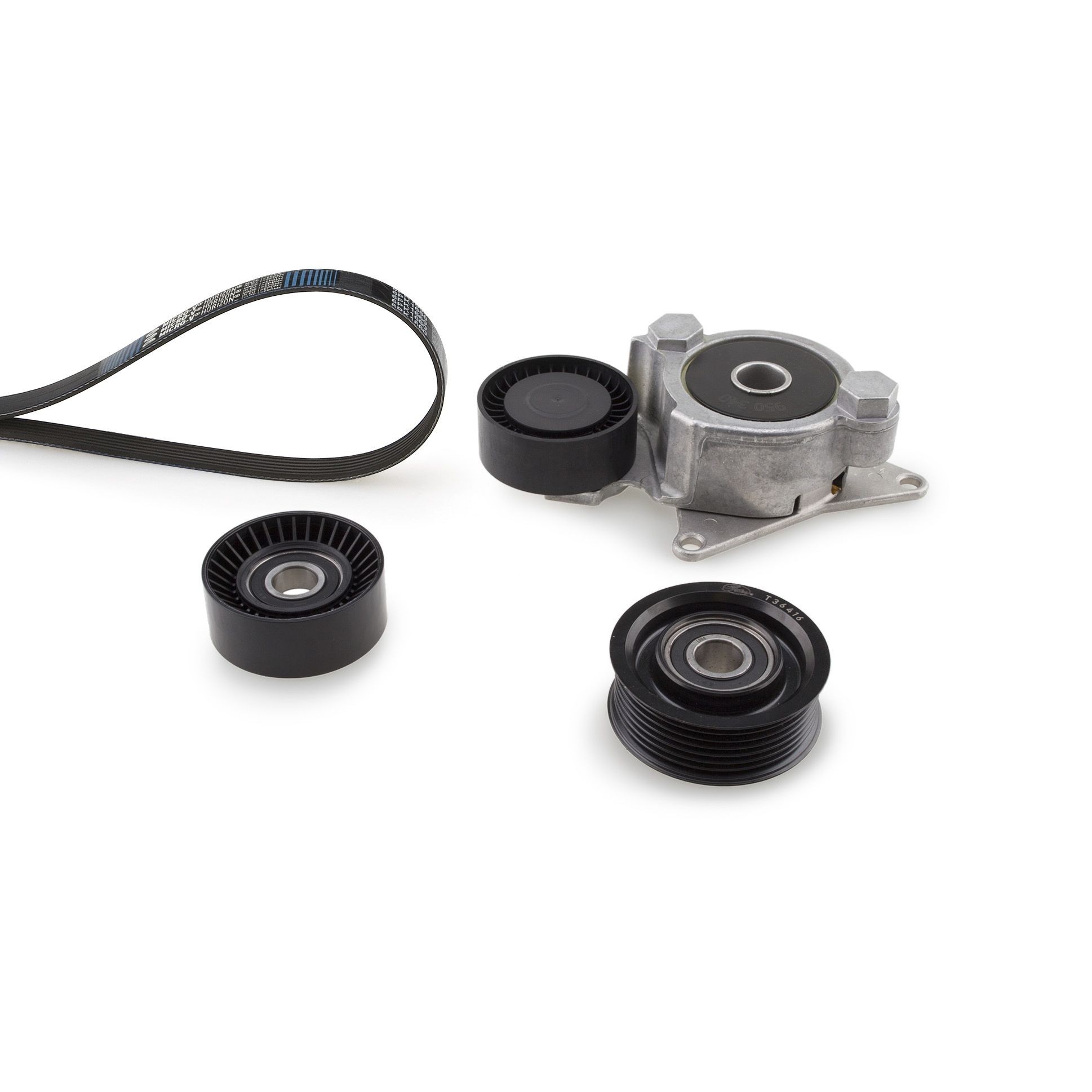 GATES V-Ribbed Belt Set K017PK1370 GATES K017PK1370 TOYOTA Hiace Minibus (H50, H60, H70, H100) auxiliary belt kit replacement