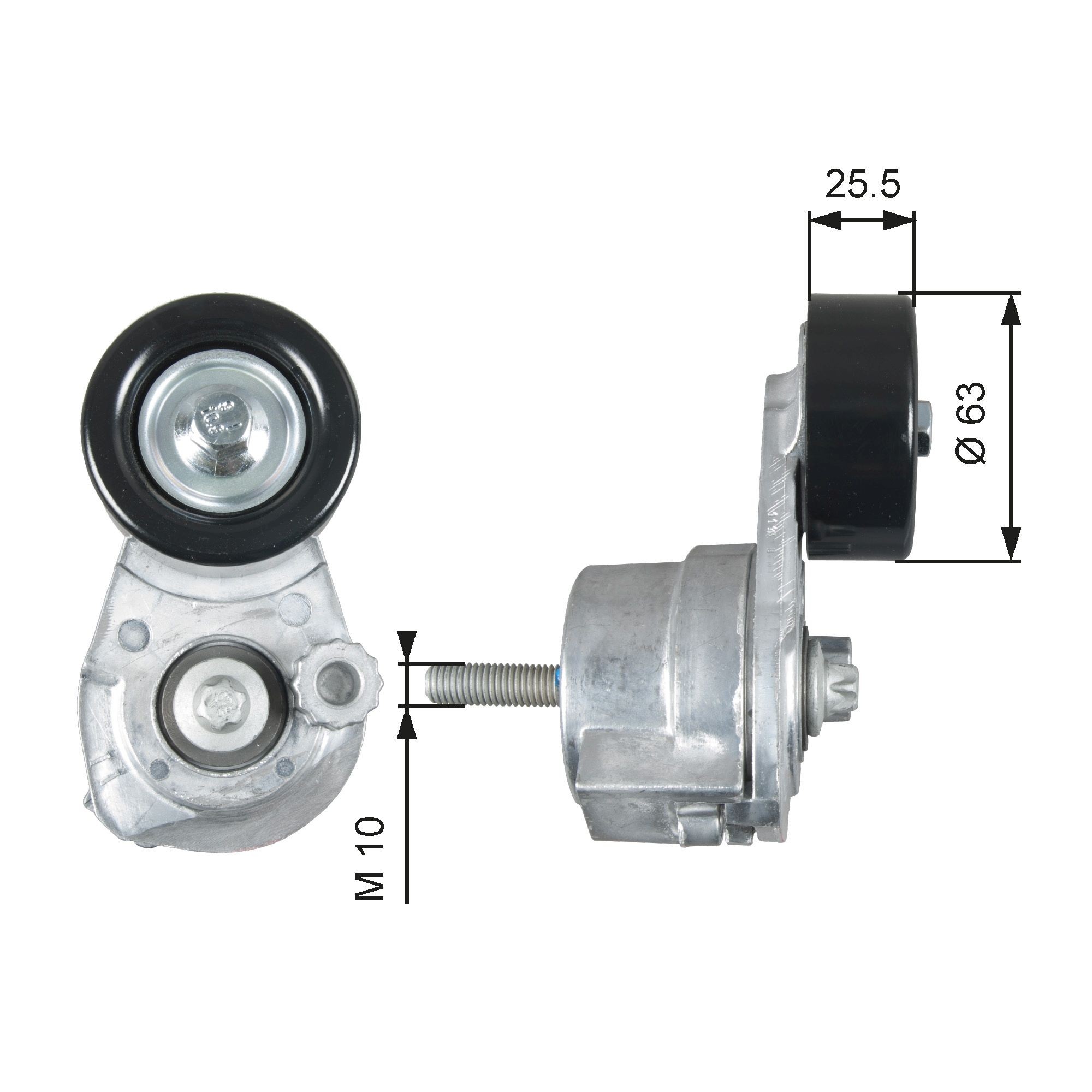 Pingutusrull, soonrihm GATES T39160 GATES DriveAlign T39160 CHEVROLET AVEO 2005 Pingutusrull