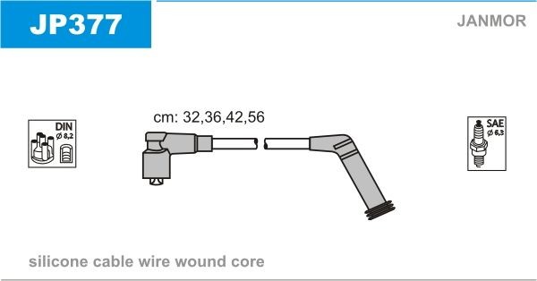JANMOR Ignition Cable Kit JP377 JP377 JANMOR ignition leads for KIA PICANTO