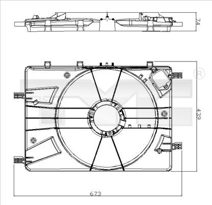 TYC Support, cooling fan 825-0016-1 825-0016-1 TYC support, cooling fan FORD USA