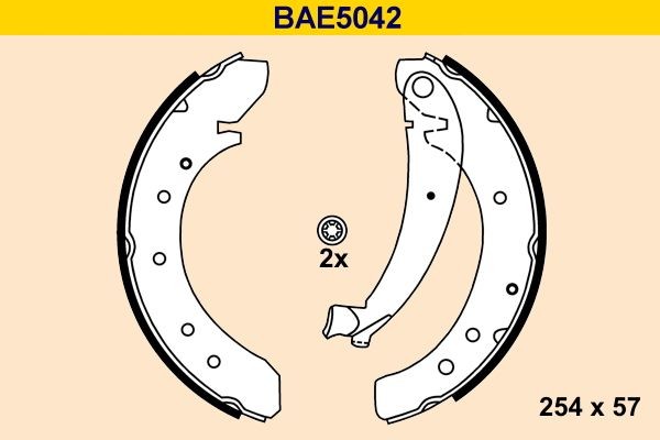 Barum Piduriklotside komplekt BAE5042 Barum BAE5042 Trummelpiduriklotsid Toyota Proace Kombi hind