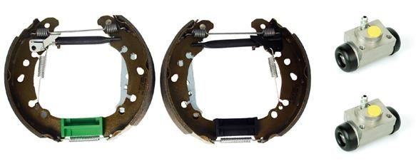 BREMBO Brake Set, drum brakes K 83 018 BREMBO K 83 018 genuine Celica II Hatchback (A40) brake drums and shoes price