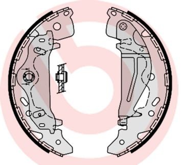 BREMBO Bremsbackensatz S 30 521 Trommelbremse BREMBO Kia VENGA S 30 521