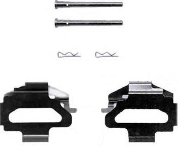 BREMBO Kit de acessórios, pastilhas de travão A 02 231 BREMBO A 02 231 Kit de acessórios, pastilhas de travão originais SATURN