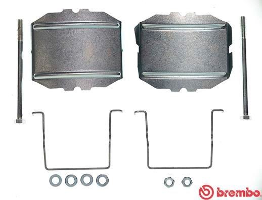 BREMBO Kit accessori, pastiglia freno A 02 232 A 02 232 costo Kit accessori, pastiglia freno TOYOTA URBAN CRUISER BREMBO