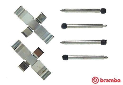 BREMBO Kit accessori, pastiglia freno A 02 268 A 02 268 Kit accessori, pastiglia freno BREMBO MERCEDES-BENZ GL costo