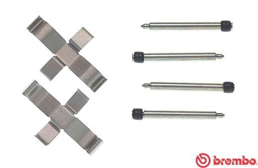 BREMBO Kit de acessórios, pastilhas de travão A 02 269 Kit de acessórios, pastilhas de travão BREMBO JETTA A 02 269 baratos