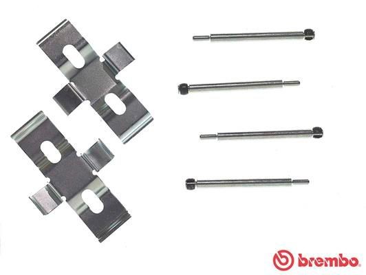 BREMBO Kit accessori, pastiglia freno A 02 273 A 02 273 costo Kit accessori, pastiglia freno BREMBO MERCEDES-BENZ Classe E