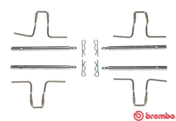 BREMBO Monteringssett, bremseklosser A 02 278 A 02 278 Tibehørsett, skivebremse belegg JEEP PATRIOT BREMBO