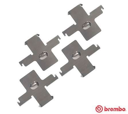 BREMBO Σετ βοηθ. εξαρτημάτων, τακάκια φρένων A 02 290 Σετ βοηθ. εξαρτημάτων, τακάκια φρένων BREMBO Volkswagen T-ROC A 02 290