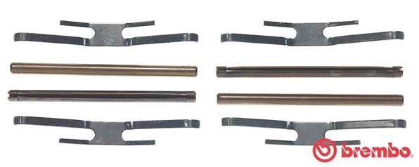 BREMBO Monteringssett, bremseklosser A 02 294 A 02 294 Tibehørsett, skivebremse belegg BREMBO LEXUS CT