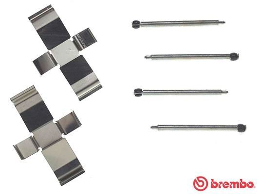 BREMBO Accessoireset, schijfremblok A 02 321 A 02 321 Accessoireset, schijfremblok BREMBO ABARTH 500 / 595 / 695