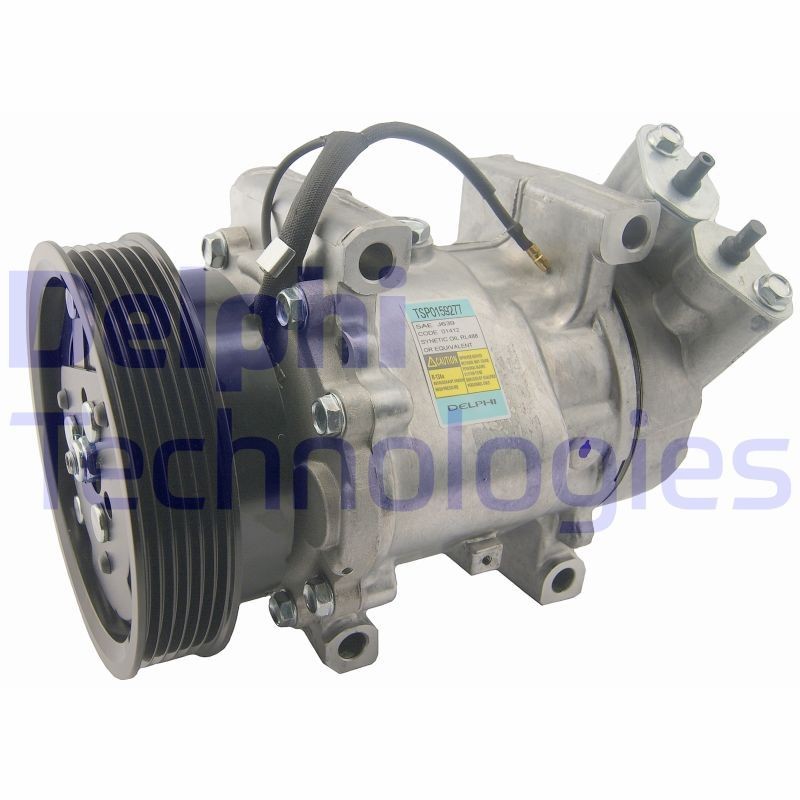 DELPHI Compresor, aire acondicionado TSP0159277 Aire acondicionado y ventilación Renault Kangoo 1: Compresor, aire acondicionado DELPHI TSP0159277