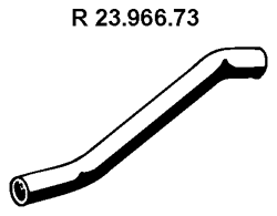 EBERSPÄCHER Tuyau d'échappement 23.966.73 Tube d'échappement EBERSPÄCHER SL 23.966.73 pas cher
