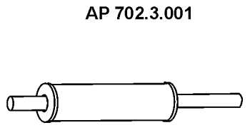 EBERSPÄCHER Silencieux avant 702.3.001 Silencieux avant EBERSPÄCHER CRAFTER 702.3.001 pas cher