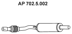 EBERSPÄCHER Vorschalldämpfer 702.5.002 702.5.002 Vorschalldämpfer EBERSPÄCHER MITSUBISHI L300 / DELICA