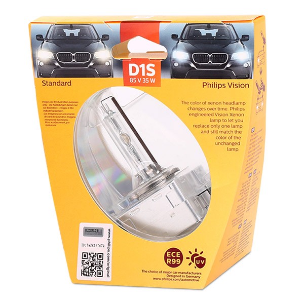 PHILIPS Xenon-pære 85415VIS1 Tåkelyskaster pære PHILIPS Porsche 356 Xenon Vision 85415VIS1