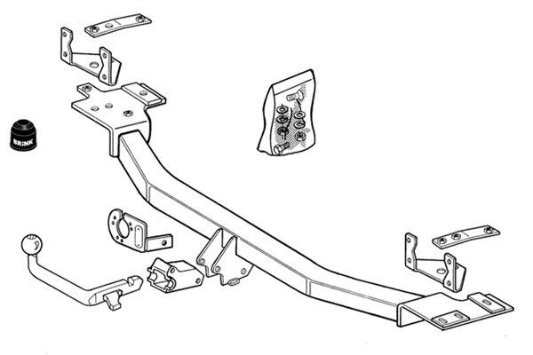 BRINK Κοτσαδόρος 346000 Κοτσαδόρος BRINK Lancia ZETA 346000