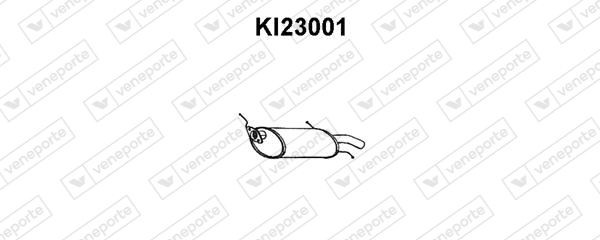 VENEPORTE Bakre ljuddämpare KI23001 KIA ljuddämpare VENEPORTE KI23001