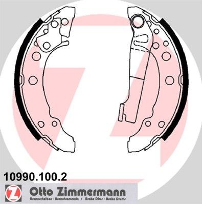 ZIMMERMANN Bremsesko sett 10990.100.2 Bremsesko sett ZIMMERMANN Skoda OCTAVIA 10990.100.2