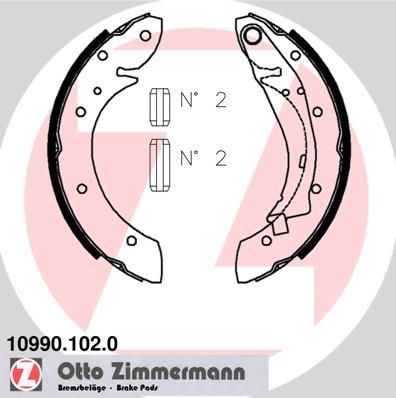 ZIMMERMANN Remschoenset 10990.102.0 Remschoenen ZIMMERMANN MEGANE 10990.102.0 goedkoop