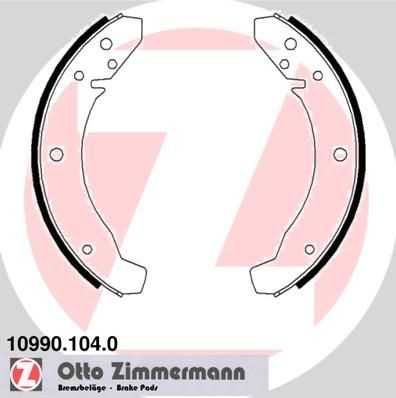 ZIMMERMANN Sada brzdových čeľustí 10990.104.0 ZIMMERMANN 10990.104.0 Brzdové čeluste Dacia 1300 lacné