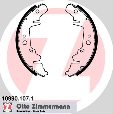 Sada brzdových čeľustí ZIMMERMANN 10990.107.1 ZIMMERMANN 10990.107.1 Sada brzdových čeľustí predné a zadné Kia SEDONA 2000