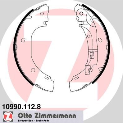 ZIMMERMANN Jogo de maxilas de travão 10990.112.8 Cintas de travão ZIMMERMANN JUMPER 10990.112.8 baratos