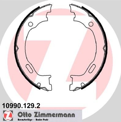 ZIMMERMANN Handbromsbackar 10990.129.2 10990.129.2 ZIMMERMANN parkeringsbroms Mercedes 123-serie