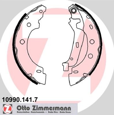 ZIMMERMANN Remschoenset 10990.141.7 10990.141.7 Remschoenen set RENAULT MEGANE ZIMMERMANN