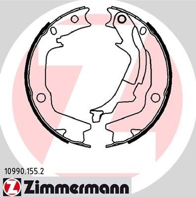 ZIMMERMANN Σετ σιαγόνων φρένων, χειρόφρενο 10990.155.2 Χειρόφρενο ZIMMERMANN KIA 10990.155.2