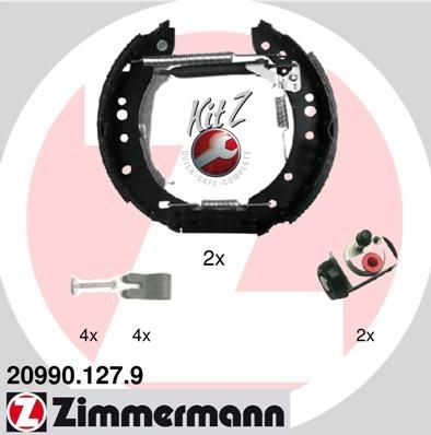 ZIMMERMANN Σετ φρένων, ταμπουρόφρενα 20990.127.9 20990.127.9 ZIMMERMANN Σετ φρένων ταμπουρόφρενα Mercedes-Benz φθηνά