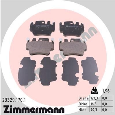 ZIMMERMANN Plaquettes de frein 23329.170.1 ZIMMERMANN 23329.170.1 Freins, plaquettes de freins Carrera GT (980) prix