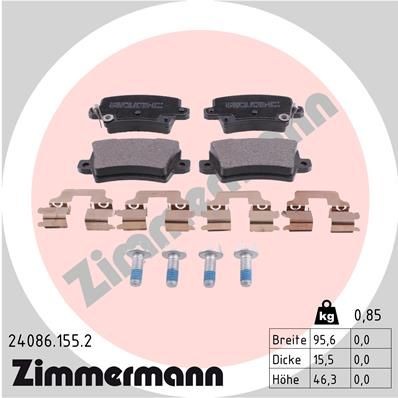 ZIMMERMANN Bremseklosser 24086.155.2 24086.155.2 Bremseklosser ZIMMERMANN HONDA PILOT