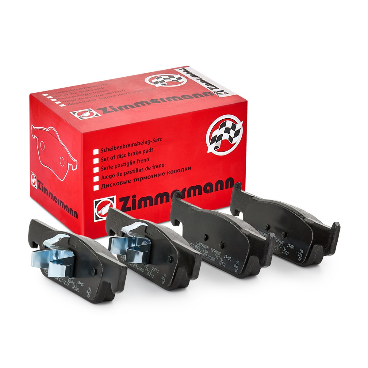 ZIMMERMANN Piduriklotsid 25702.180.1 Pidurikattekomplekt, ketaspidur ZIMMERMANN Renault FLUENCE 25702.180.1