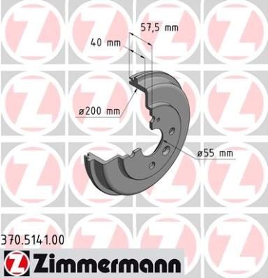ZIMMERMANN Ταμπούρο 370.5141.00 ZIMMERMANN 370.5141.00 Ταμπούρο Mazda 2 Hatchback φθηνά