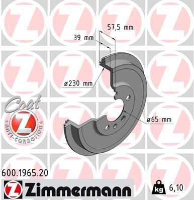 ZIMMERMANN Bromstrumma 600.1965.20 600.1965.20 ZIMMERMANN Bromstrummor Jeep