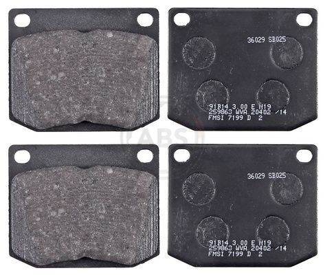 A.B.S. Bremseklodser 36029 A.B.S. 36029 originale 99 Sedan Sports bremseklodser hvad koster