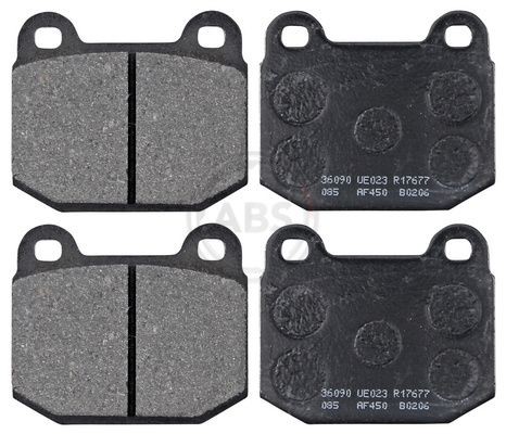 A.B.S. Brake pad set 36090 A.B.S. 36090 Exige Convertible rear brake pad replacement
