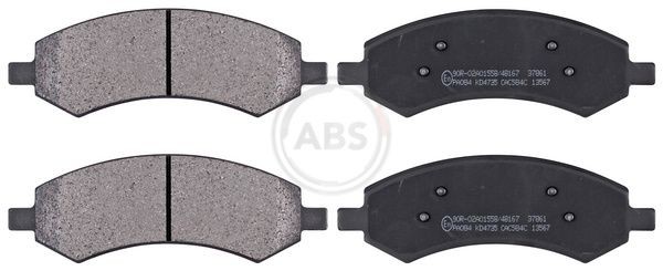 A.B.S. Brake pad set 37861 A.B.S. 37861 Brake pad set - DODGE Ram 1500 Crew Cab Pickup brake parts